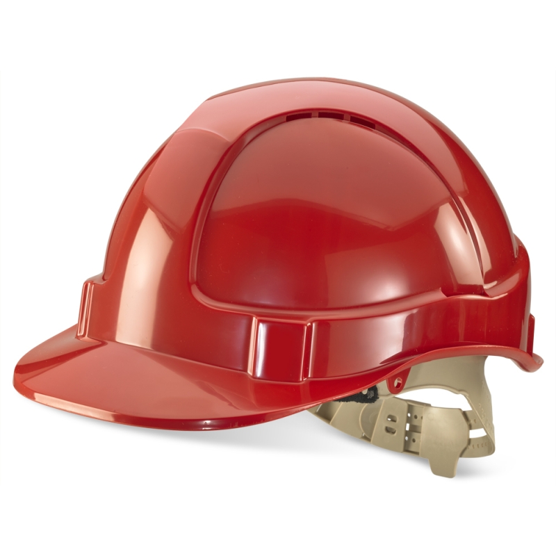 Red FortiHelm® Vented Comfort Safety Helmet